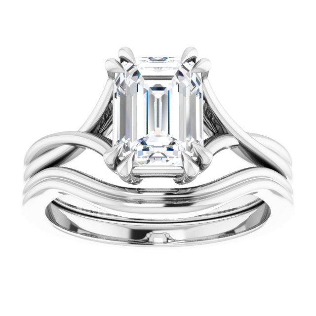 1.9mm half round double profile Fitted Gold Wedding Band