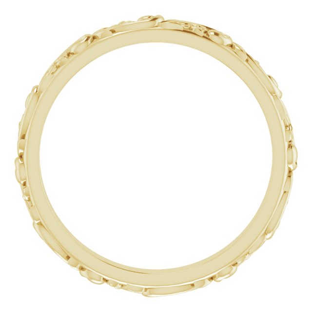 Nature Inspired Vintage Wedding Band