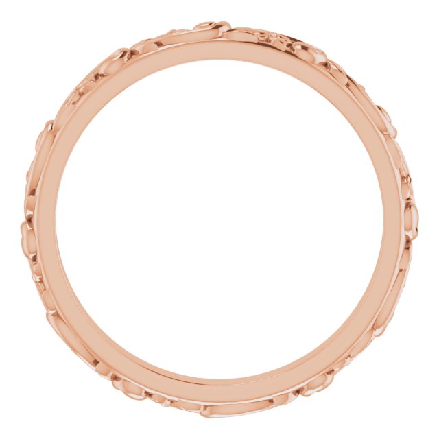 Nature Inspired Vintage Wedding Band