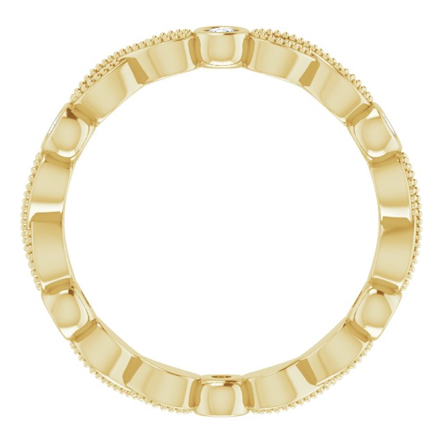 Vintage Round Moissanite Eternity Ring