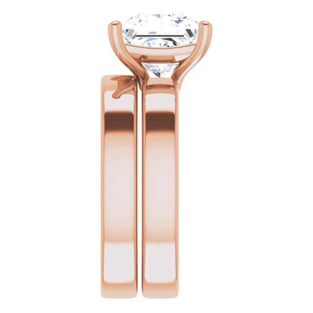 3.5mm Flat Contour Gold Wedding Band