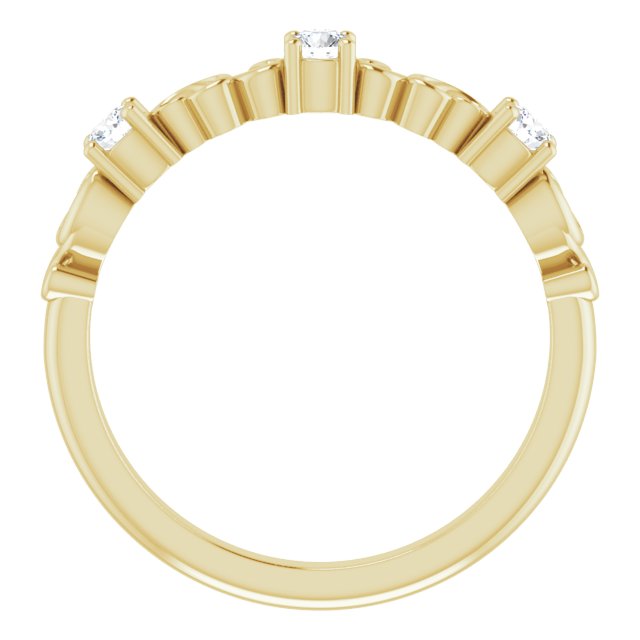 Sculptural Moissanite Anniversary Ring