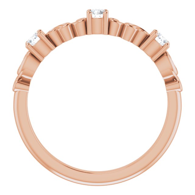 Sculptural Moissanite Anniversary Ring