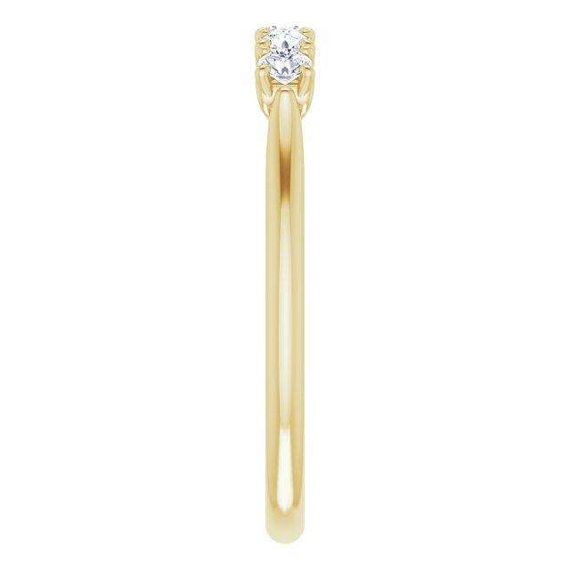 1/3ct Five Stone Moissanite Anniversary Ring