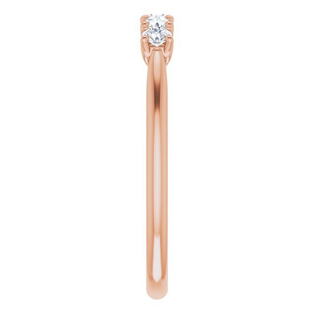 1/3ct Five Stone Moissanite Anniversary Ring