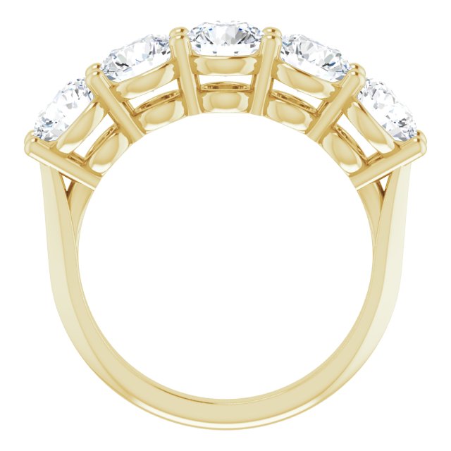 Two and 1/2ct Five Stone Moissanite Anniversary Ring