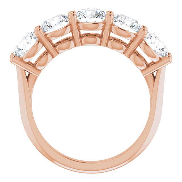 Two and 1/2ct Five Stone Moissanite Anniversary Ring