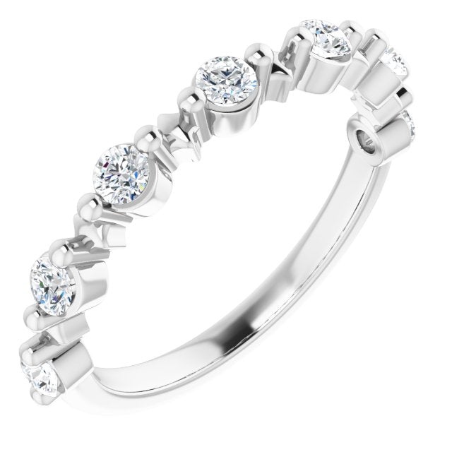 Petite Moissanite Anniversary Ring