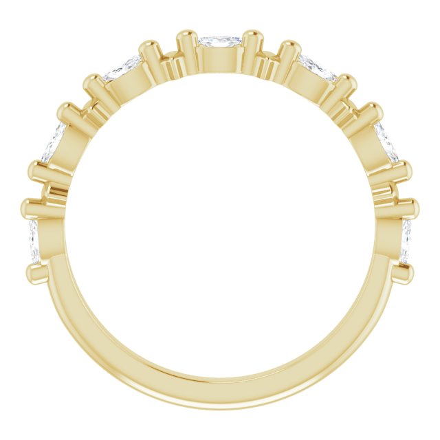 0.25ct Marquise Moissanite Anniversary Ring