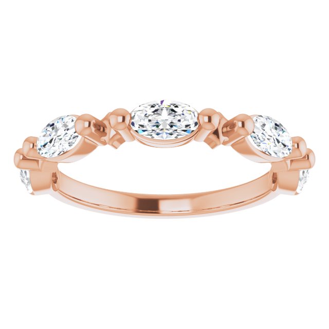 1.25ct Oval Moissanite Anniversary Ring