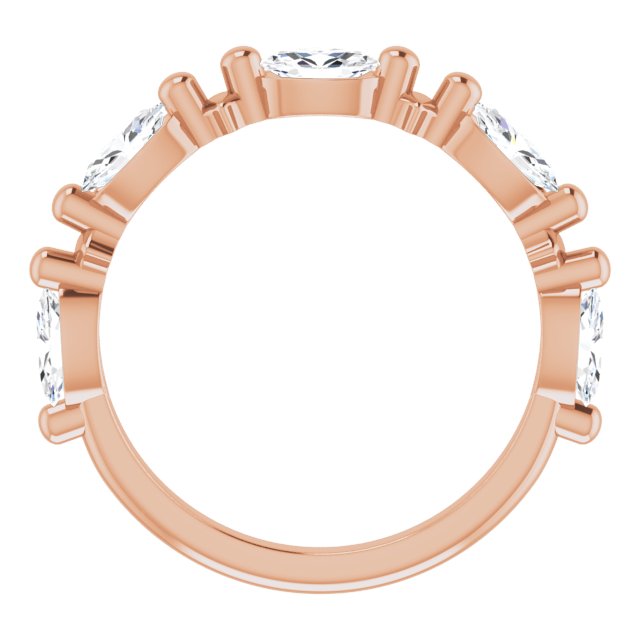 1.25ct Oval Moissanite Anniversary Ring