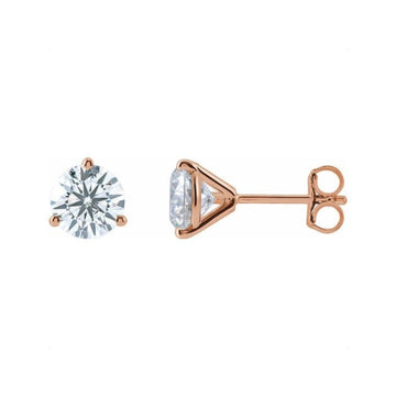 rose gold half carat studs