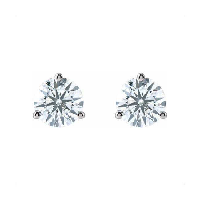 one carat moissanite studs-1