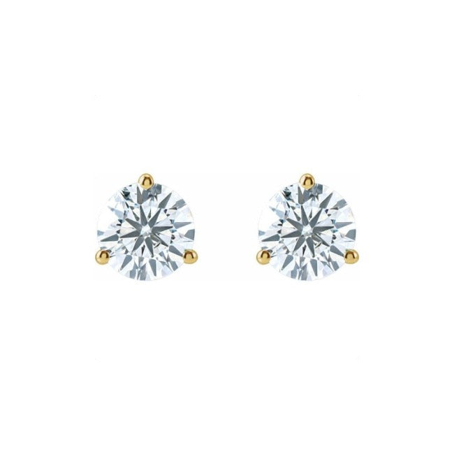 half carat martini moissanite studs