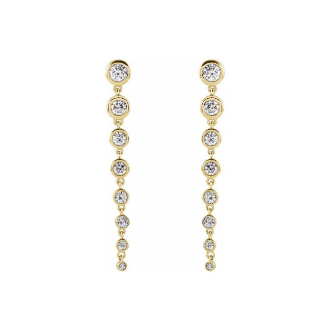 1.75ct Gold Lab Grown Diamond Drops