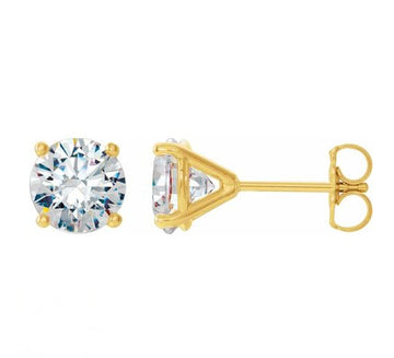 18k 1.68ct DEW F/VVS  Martini Moissanite Studs