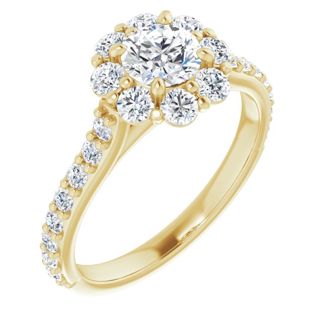 Vintage Style Cluster Ring