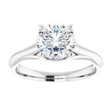 1.50ct Round Brilliant Moissanite Solitaire Ring