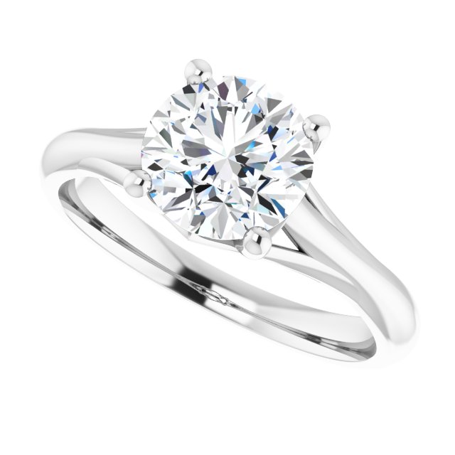 1.50ct Round Brilliant Moissanite Solitaire Ring