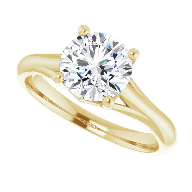 1.50ct Round Brilliant Moissanite Solitaire Ring