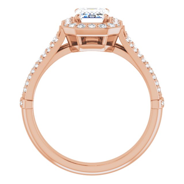 1.40ct Emerald Moissanite Vintage Ring