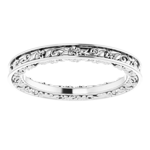 Nature Inspired Floral Wedding Ring