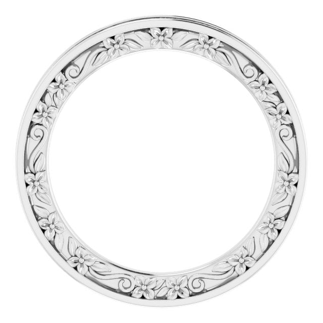 Nature Inspired Floral Wedding Ring