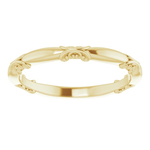 Yellow Gold Vintage Wedding Band