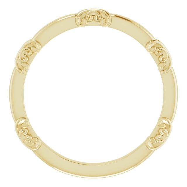 Yellow Gold Vintage Wedding Band