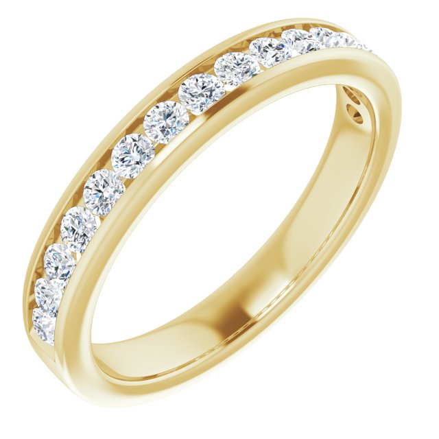 Half Carat Channel Set LG Diamond Anniversary Ring