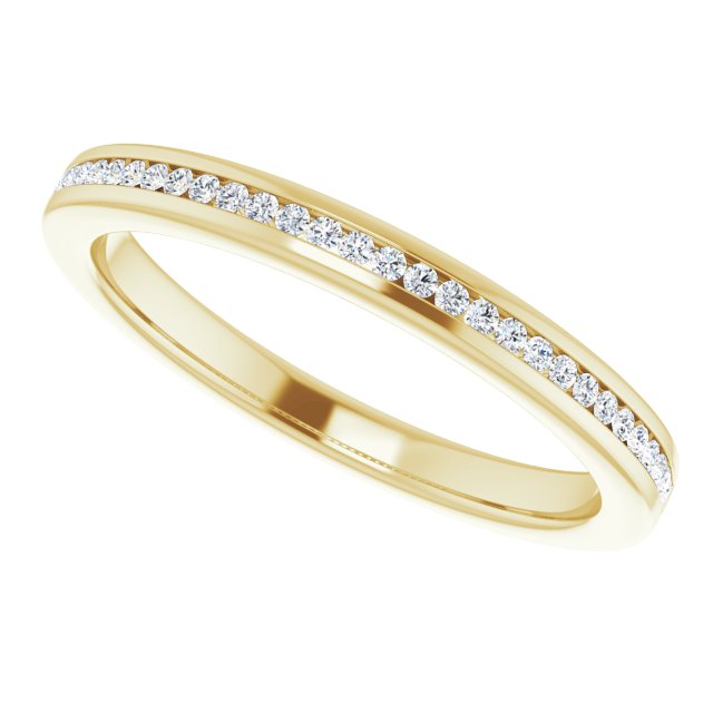 Petite Channel Set LG Diamond Ring