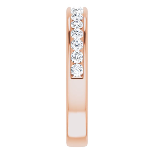 Half Carat Channel Set LG Diamond Anniversary Ring
