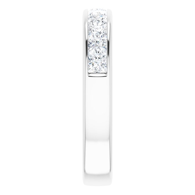 One Carat Princess Cut LG Diamond Ring