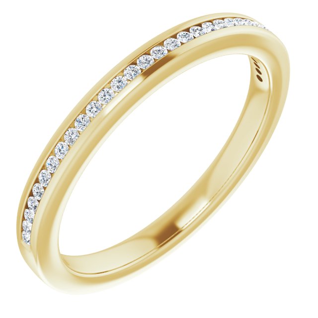 Petite Channel Set LG Diamond Ring