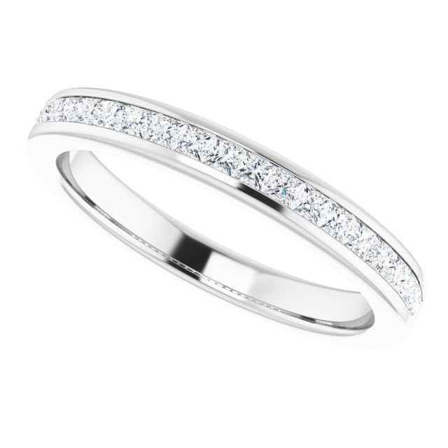 1/2 Carat Princess Cut LG Diamond Ring1/2 Carat Princess Cut LG Diamond Channel Set Ring
