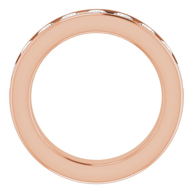 One and 1/2 Carat Channel Set Moissanite Ring