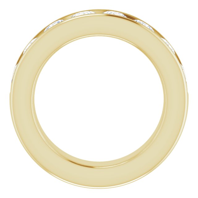 Two Carat Channel Set Moissanite Ring