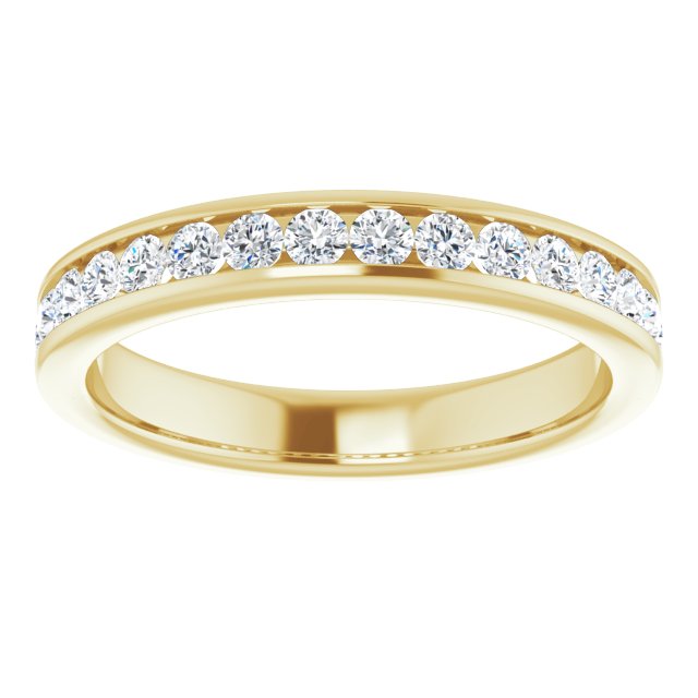 Half Carat Channel Set LG Diamond Anniversary Ring