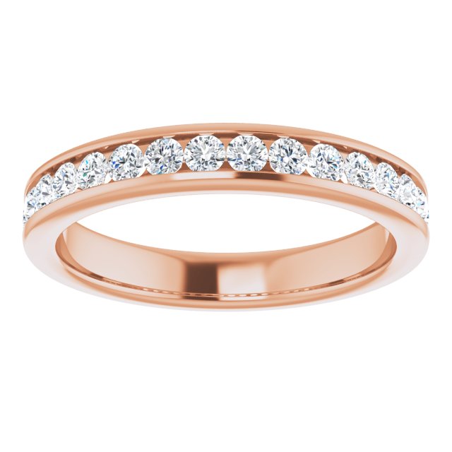 Half Carat Channel Set LG Diamond Anniversary Ring