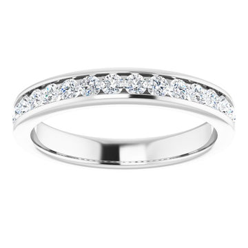 Half Carat Channel Set LG Diamond Anniversary Ring