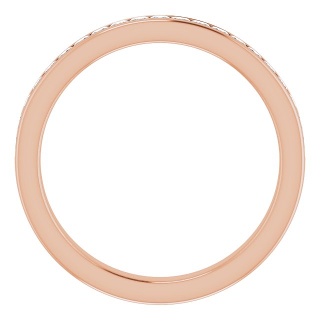 1/2 Carat Princess Cut LG Diamond Channel Set Ring