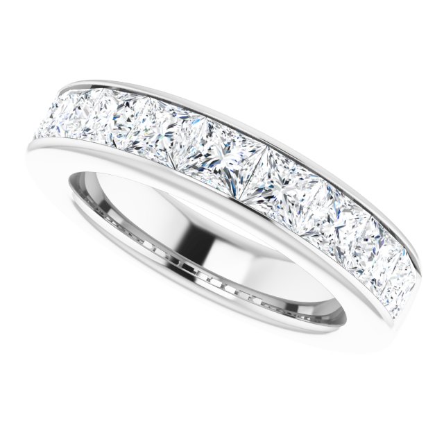 Two and a 1/4 Carat Princess Cut LG Diamond Ring