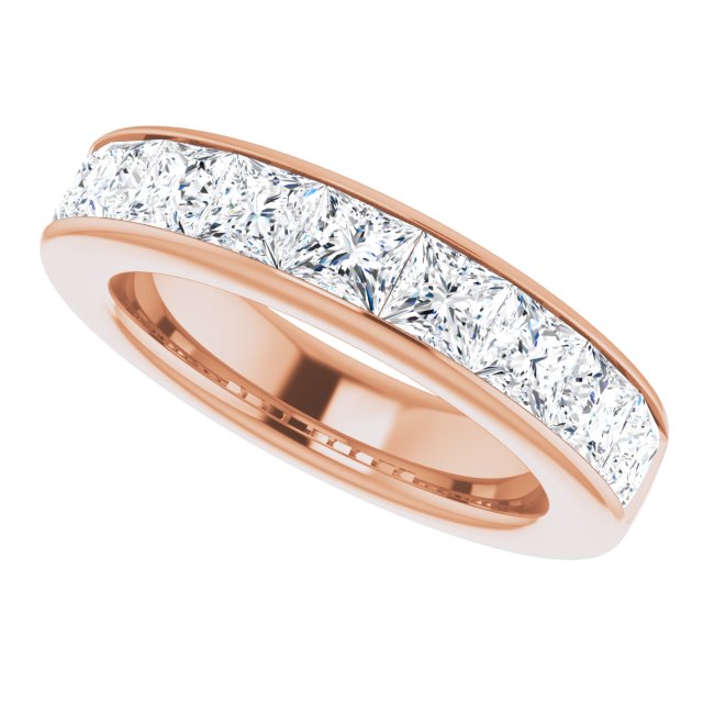 Two and a 1/4 Carat Princess Cut LG Diamond Ring