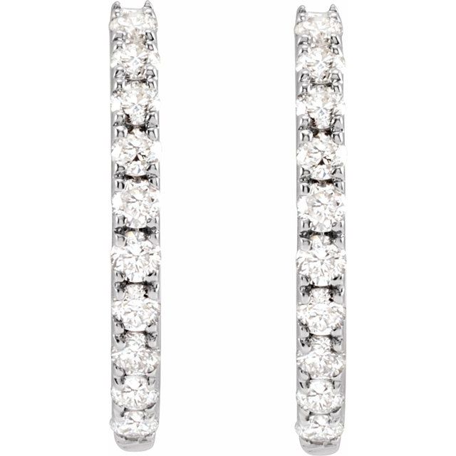 1/4ct white gold LG diamond huggies _2