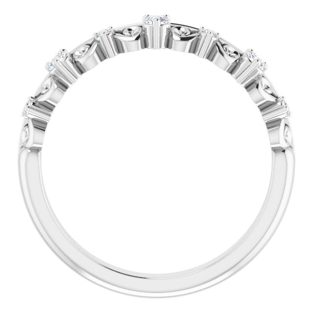 Sculptural Moissanite Anniversary Ring