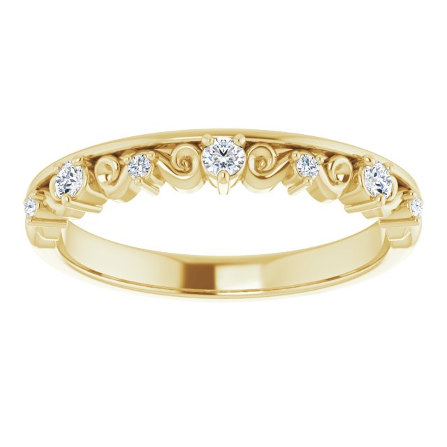 Sculptural Moissanite Anniversary Ring