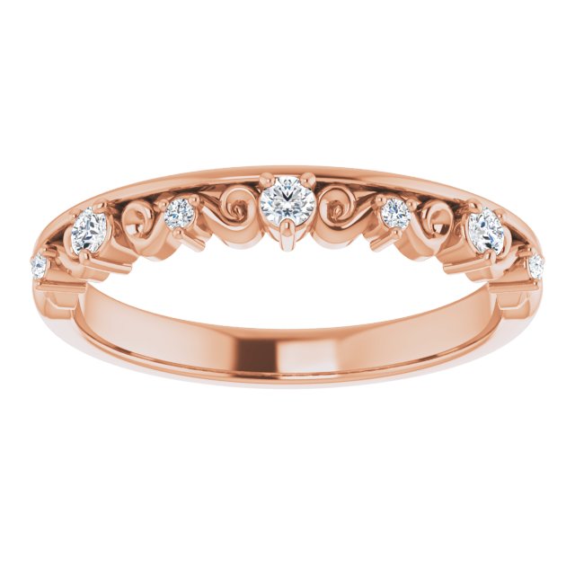 Sculptural Moissanite Anniversary Ring