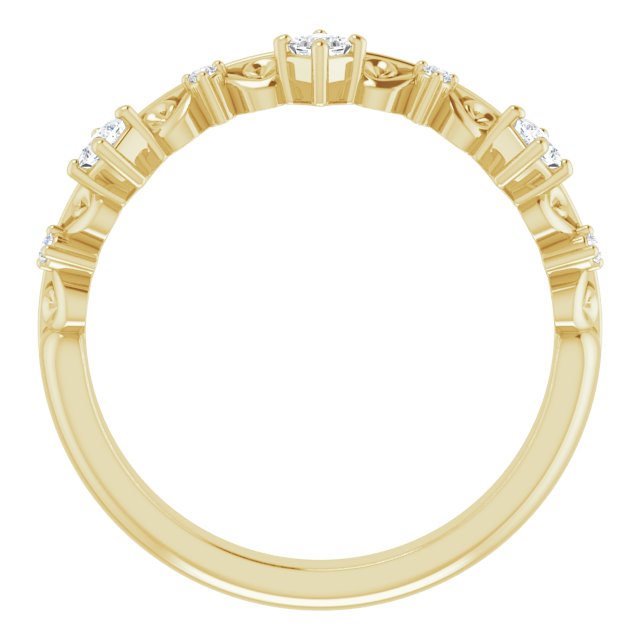 Sculptural Princess Cut Moissanite Anniversary Ring