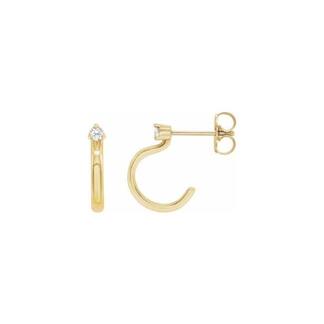 petite yellow gold LG Diamond hoops_2