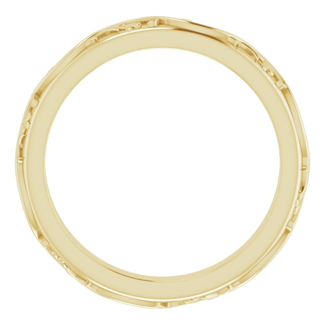 Nature-Inspired Wedding Band